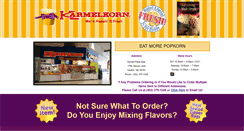 Desktop Screenshot of karmelkornonline.com